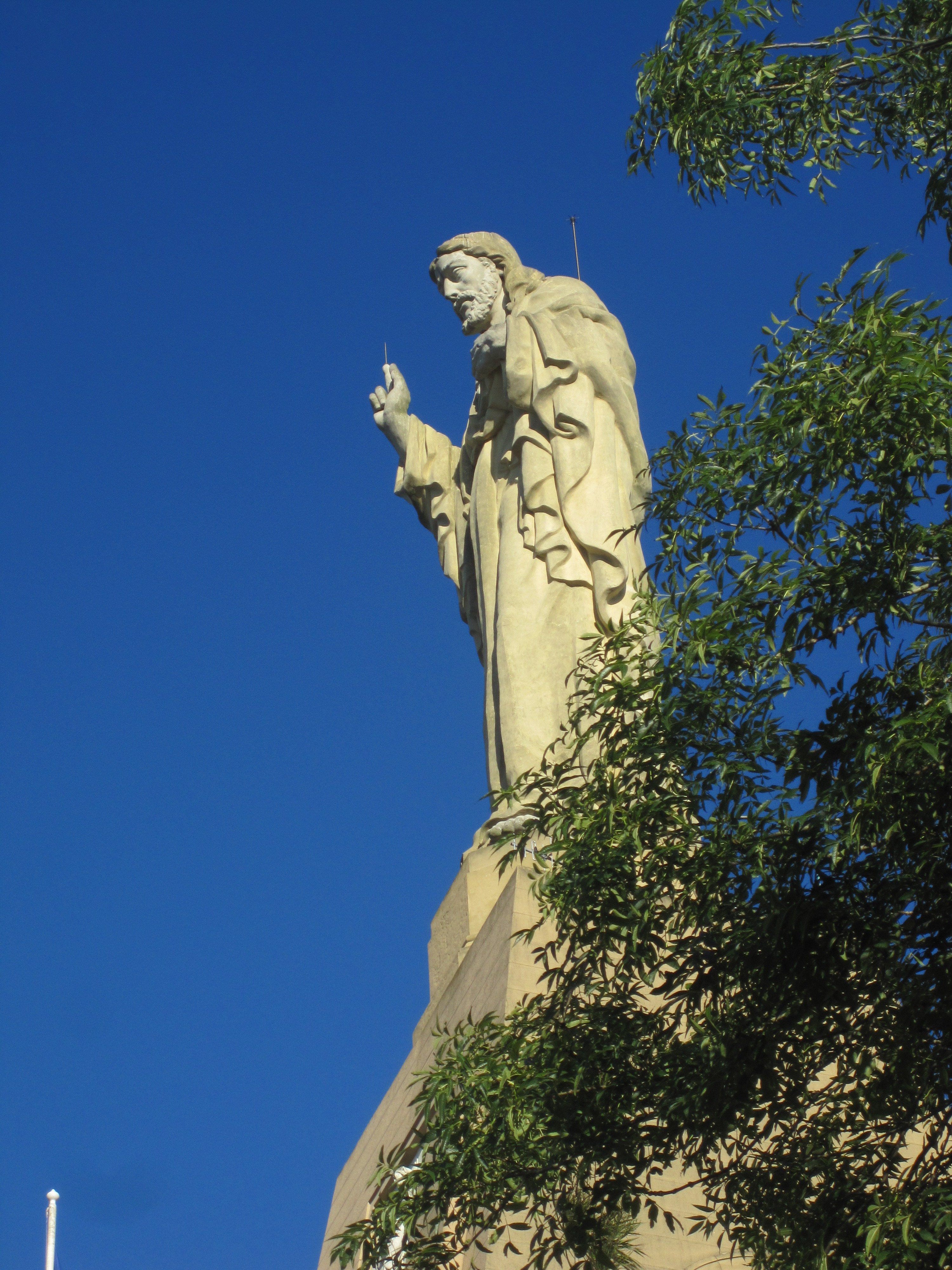 Christus Statue auf dem Berg über San Sebastian
