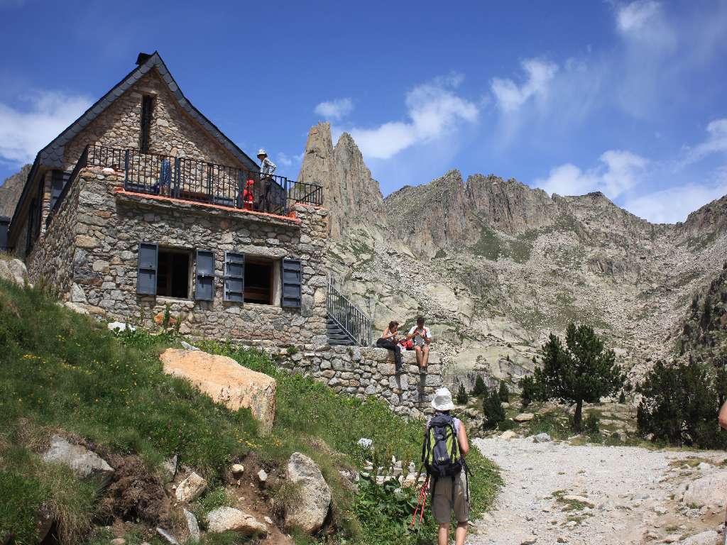 Berghütte auf der Wanderung in Espot